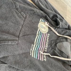 Long sleeve with hood rainforest cafe.